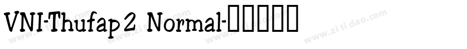 VNI-Thufap2 Normal字体转换